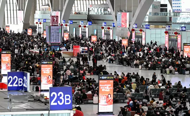 內地春節9天假期，全國國內超過5億人次出遊。新華社圖片