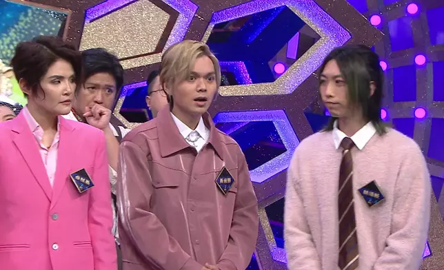 林靖枝被宣布淘汰，隊友黃藝輝表現驚訝。