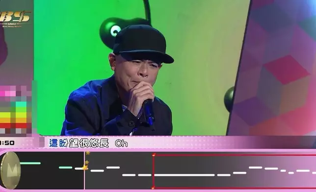 唱首本名曲《命硬》，佢好似仲緊張。