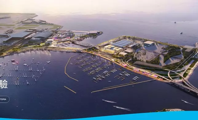 機場城市「SKYTOPIA」虛擬設計圖。香港國際機場網站圖片