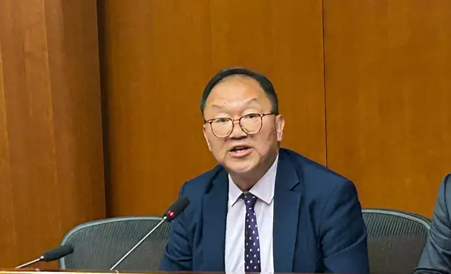 黃錦輝。巴士的報記者攝