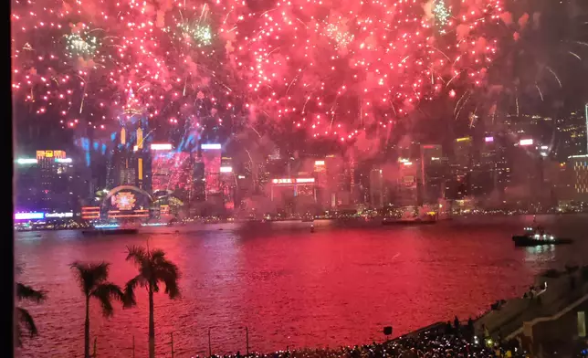 年初二煙花匯演。讀者提供