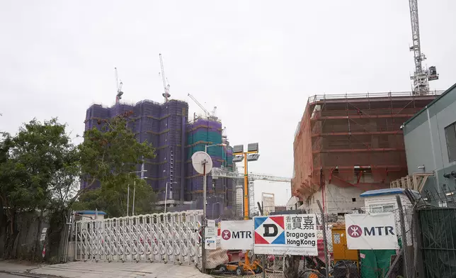 古洞站地盤。巴士的報記者攝