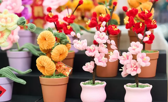 Purple Orange
   以羊毛氈，樹脂，織帶和銅線造出手作賀年飾品