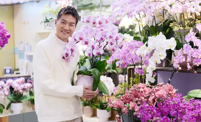 為迎接馬年，祈求新一年更多「芯懿CP」合作，二人相約落區買花催運