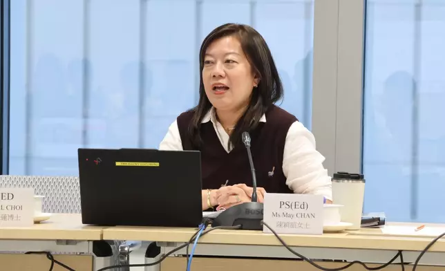 教育局常任秘書長陳穎韶出任教育局對接「十五五」規劃預備小組主席。教育局圖片
