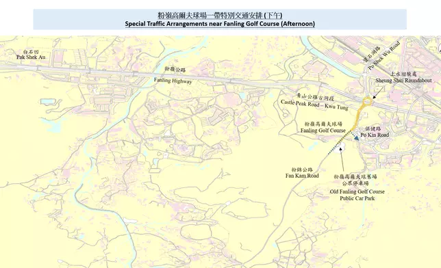 LIV Golf香港站舉行期間的交通安排。