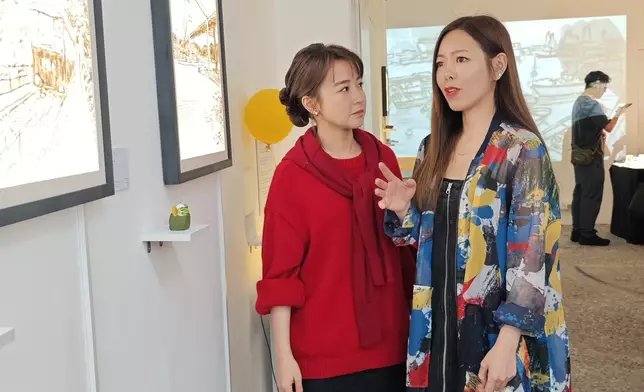 糖妹與沙畫藝術家鍾雪