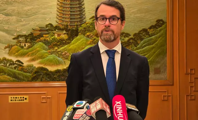 歐洲商會主席阿馬特。巴士的報記者攝