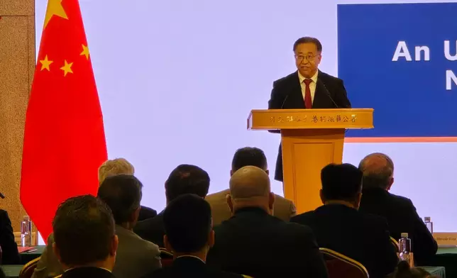 外交部駐港公署今日（3日）舉辦《「一國兩制」下香港維護國家安全的實踐》專題宣介會。巴士的報記者攝