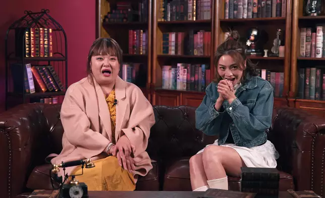 陳嘉佳（左）、關嘉敏驚嘆各人的醫美成效。