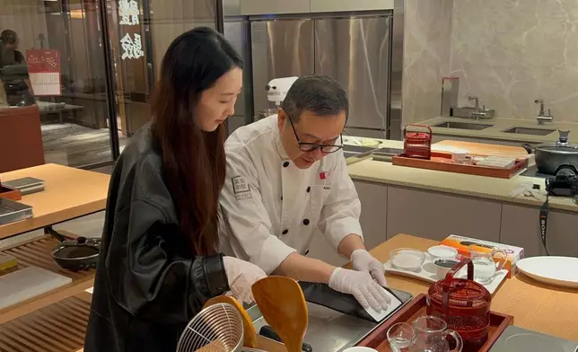 新店亦增設互動「美心點心教室」，學員可以學習製作逾20多款點心。巴士的報記者攝