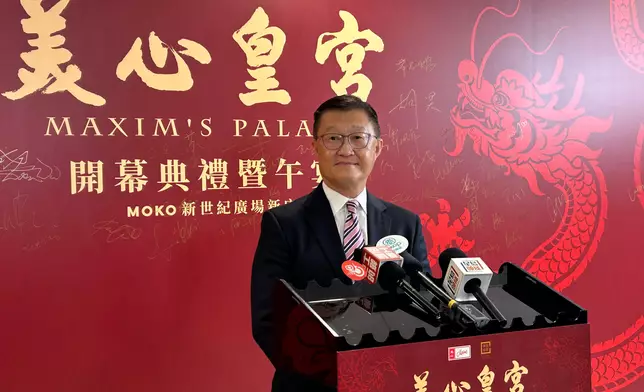 美心集團首席營運官（中菜及西菜）李文賢。巴士的報記者攝