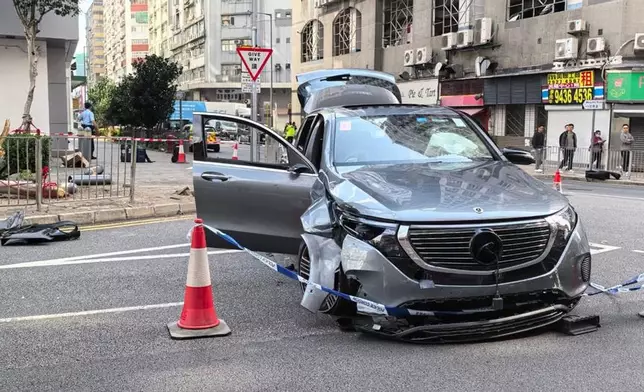 肇事的私家車。