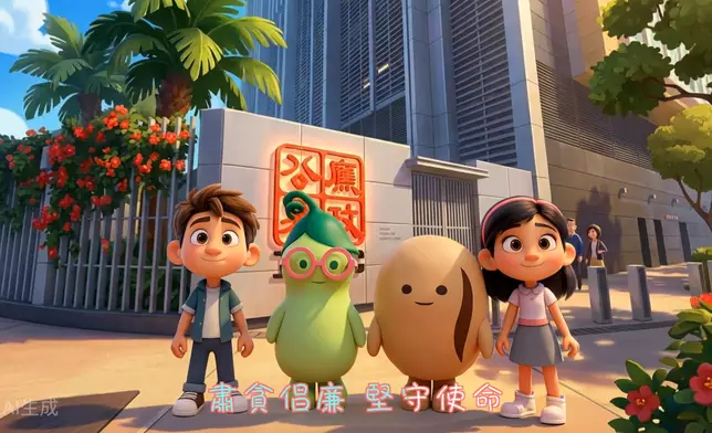 廉署更以AI技術製作MV。廉署圖片