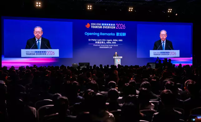 旅發局主席林建岳發言。旅發局圖片