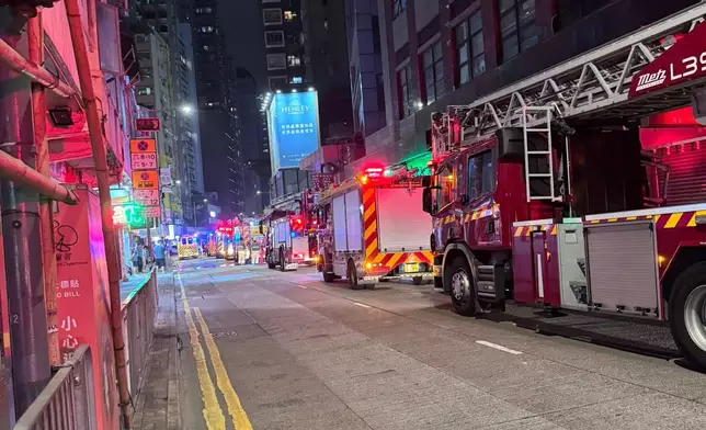 北角明月大廈火警。fb圖片