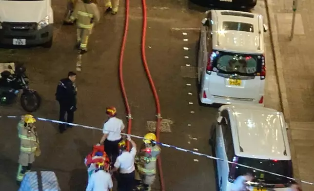 北角明月大廈火警。fb圖片