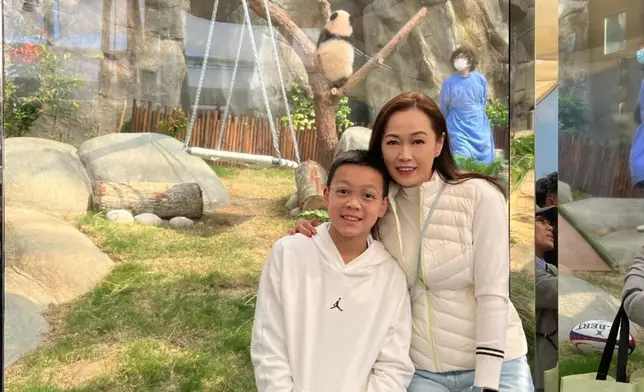 姚瑩瑩與兒子Evan