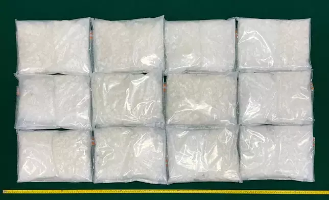 檢獲的懷疑氯胺酮。政府新聞處圖片