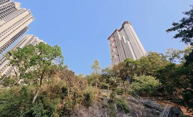 葵涌一個地盤發生天秤倒塌意外。伍志華FB圖片