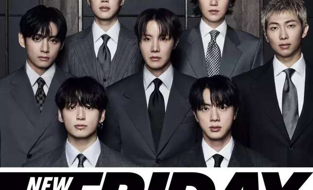 BTS新碟在多個音樂榜上登上榜首。BTS官方X圖片