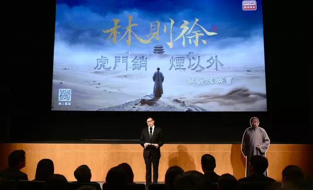 鄧炳強聯同禁毒專員李基舜，於上星期五（3月20日）現身放映會。