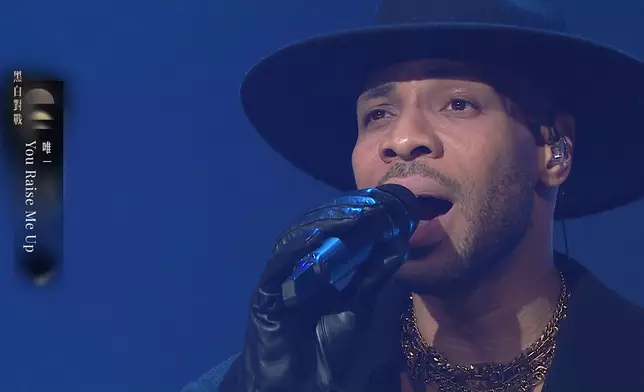 唯一唱到眼濕濕，感動全場。