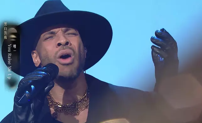 唯一唱到眼濕濕，感動全場。