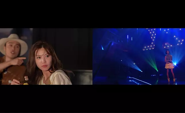 製作組更準備了一段Jinny 16年前唱歌的片段。