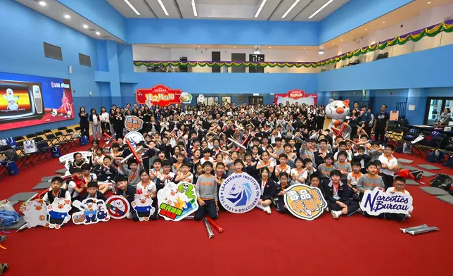 警務處舉辦全新劇目《迷之馬戲團 - 互動禁毒劇場》的校長體驗場