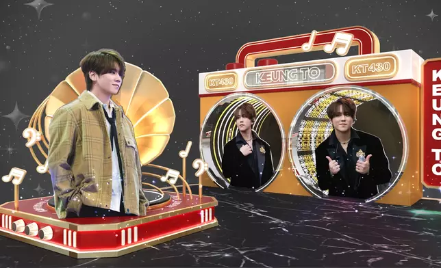 KT430復古卡式帶機（前）及姜知你心留聲機（後）