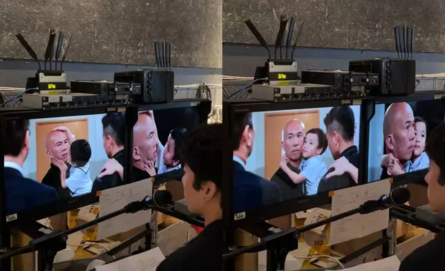 原來呢位小演員係其中一名編劇菲菲嘅囝囝嚟架，睇嚟係開心仔仔嚟。