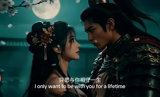 朱先生指出，同一款AI工具在不同人手中會產生天差地別的效果，高質量的畫面需耗費大量時間反覆測試各種提示詞（Prompt），從人物微表情調教、光影參數到運鏡節奏，每個環節皆需反覆試錯及不斷完善。