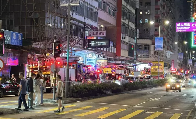 荃灣眾安大廈火警。 Facebook圖片