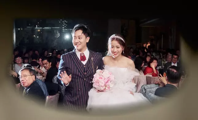 陳旭培與太太的珍貴婚照曝光。