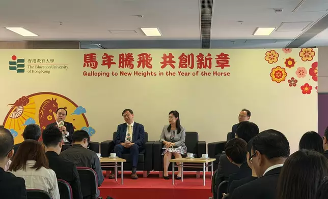 香港教育大學（教大）星期一（3月30日）舉行傳媒聚會。巴士的報記者攝