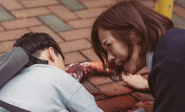 驚見兒子墮樓，文頌嫻嚇到六神無主。