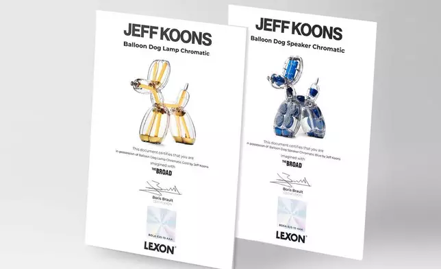 每件作品均附有真品證書 AP圖片