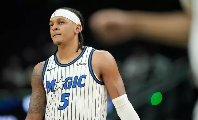 奧蘭多魔術隊的保羅班哲羅。AP圖片