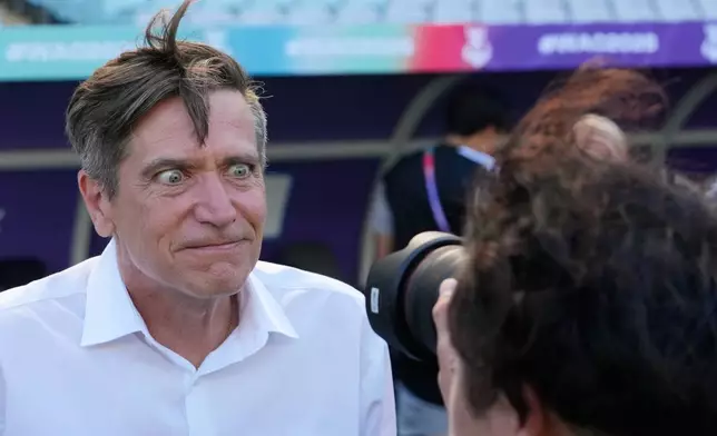 日本隊教練尼爾森（Nils Nielsen）。AP圖片