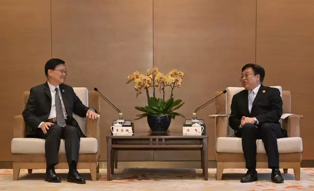 行政長官繼續海南訪問行程。 政府新聞處圖片