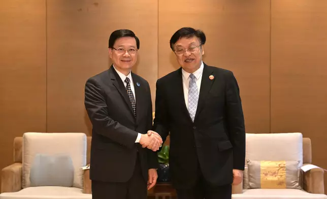 行政長官繼續海南訪問行程。政府新聞處圖片