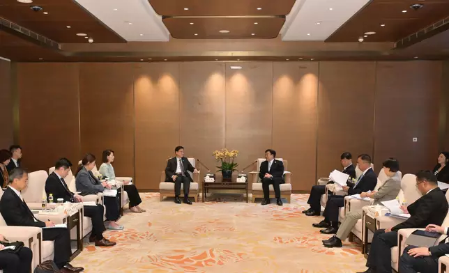 行政長官繼續海南訪問行程。政府新聞處圖片