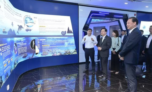 行政長官繼續海南訪問行程。政府新聞處圖片