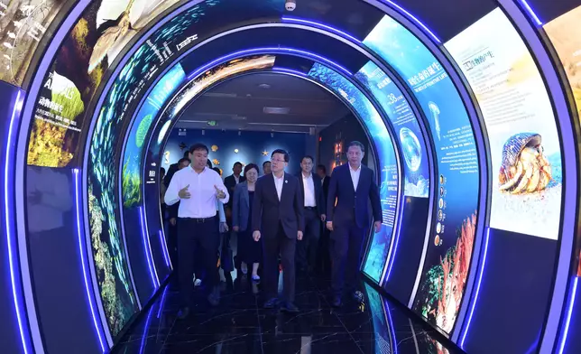 行政長官繼續海南訪問行程。 政府新聞處圖片