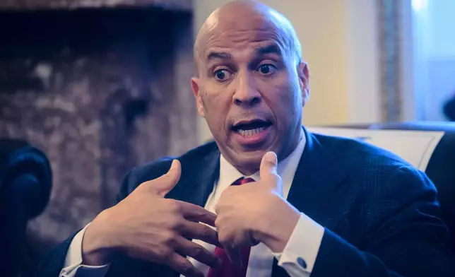 新澤西州民主黨參議員科里布克（Cory Booker）。AP圖片