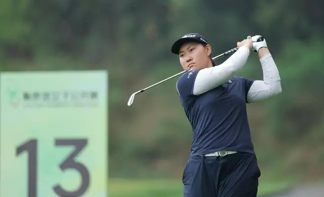 任怡嘉在比賽現場奮力追趕