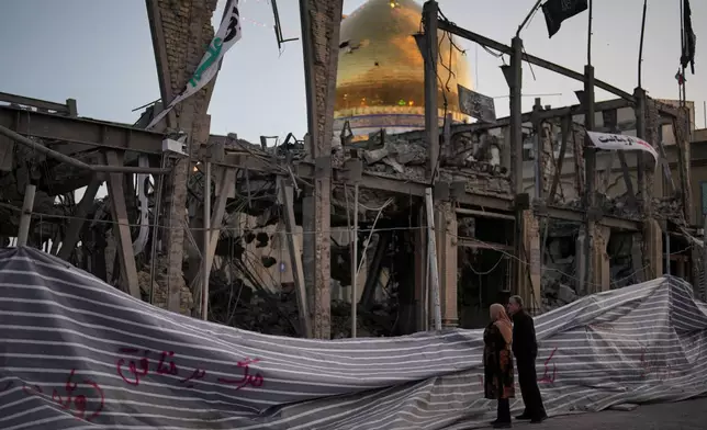 伊朗贊詹3月31日遭美國與以色列空襲，建築物受損。AP圖片