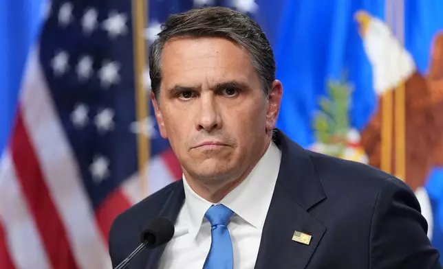 署理司法部長托德布蘭奇於2026年4月21日周二在華盛頓司法部舉行的新聞發布會上發言。(美聯社圖片/Jacquelyn Martin) AP圖片